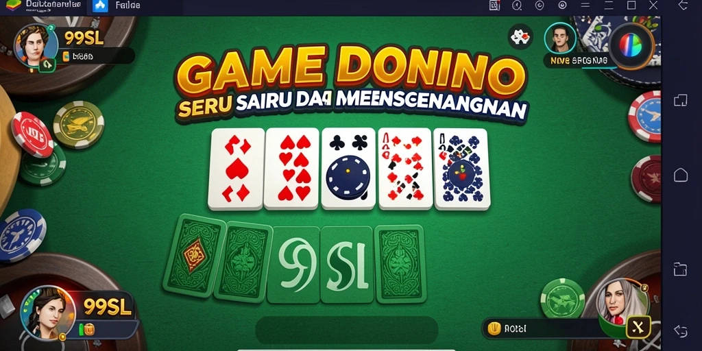 Tampilan gameplay seru dari 99SL, nikmati permainan Domino.
