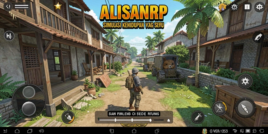 Tampilan menarik dari gameplay ALISANRP yang dinamis.