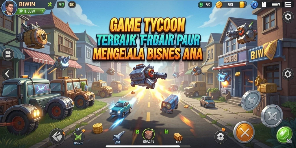 Tampilan menarik gameplay Tycoon di BIWIN saat membangun bisnis.