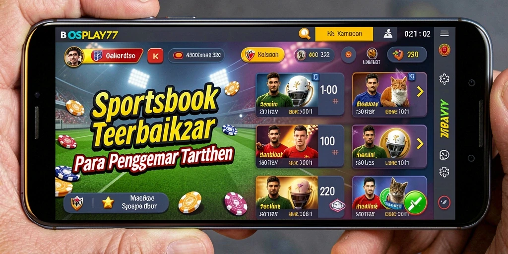 Tampilan gameplay BOSPLAY77 dengan aksi taruhan olahraga yang seru.