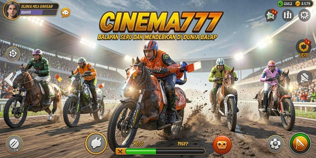Tangkapan layar permainan CINEMA777 dengan grafis balapan yang menarik.
