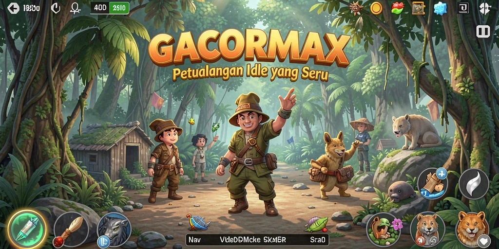 Tampilan grafik menarik GACORMAX dalam gameplay Idle yang menantang.