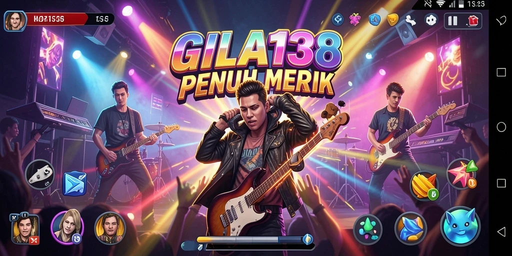 Tampilan gameplay GILA138 dengan berbagai genre musik yang menggugah semangat.