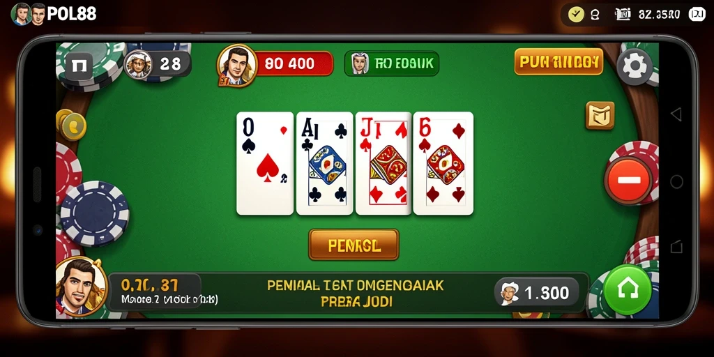 Tampilan gameplay Domino yang seru dan interaktif di POL88.