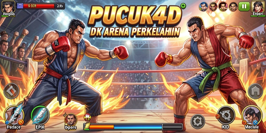 Gameplay <strong>PUCUK4D</strong> menampilkan aksi pertarungan yang mendebarkan dan visual yang menakjubkan.