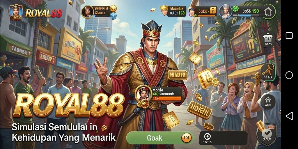 Tangkapan layar utama ROYAL88 memperlihatkan gameplay menarik dalam simulasi kehidupan.
