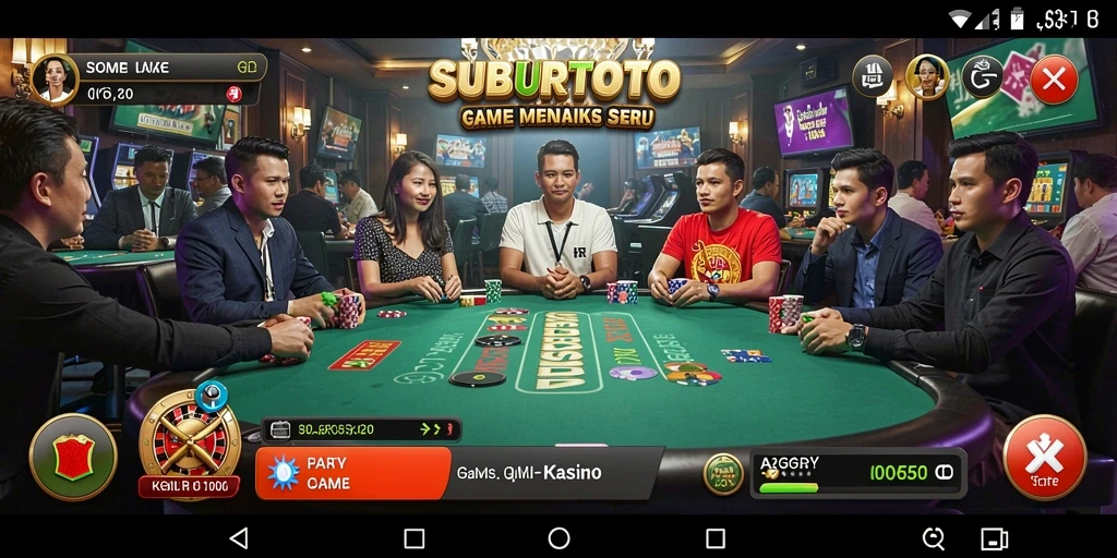 Screenshot utama SUBURTOTO menampilkan gameplay Kasino yang mendebarkan.