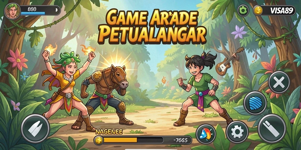 Tampilan gameplay menarik dari permainan Arcade VISA89 yang penuh tantangan.