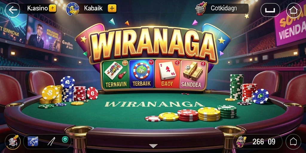 Tampilan gameplay kasino yang seru di WIRANAGA.